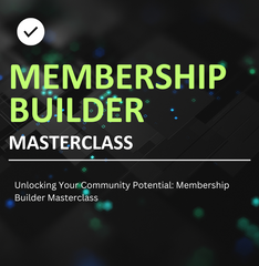 Membership Builder Masterclass | Video | audio